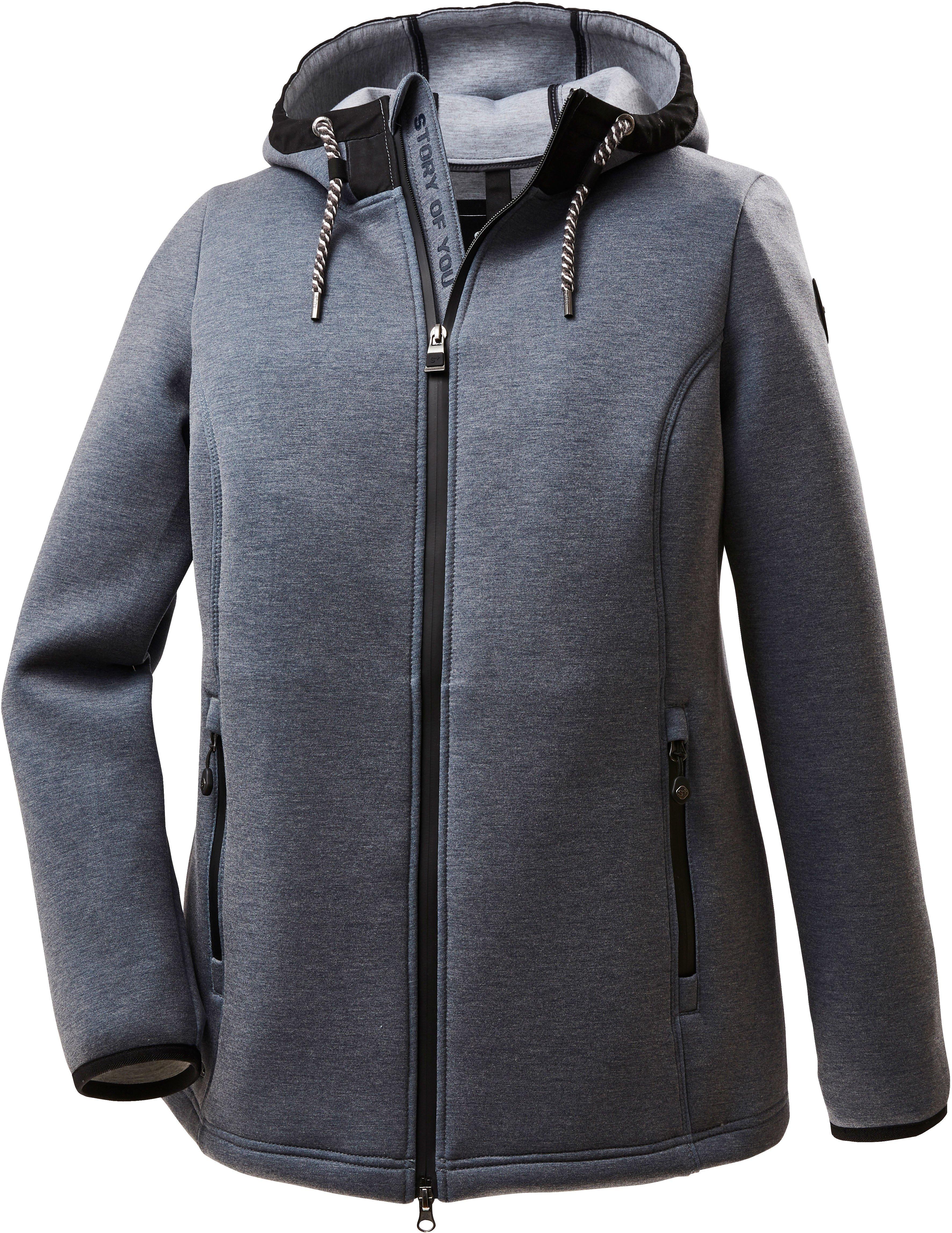 Jacke aus Scuba-Qualität, mit Kapuze
