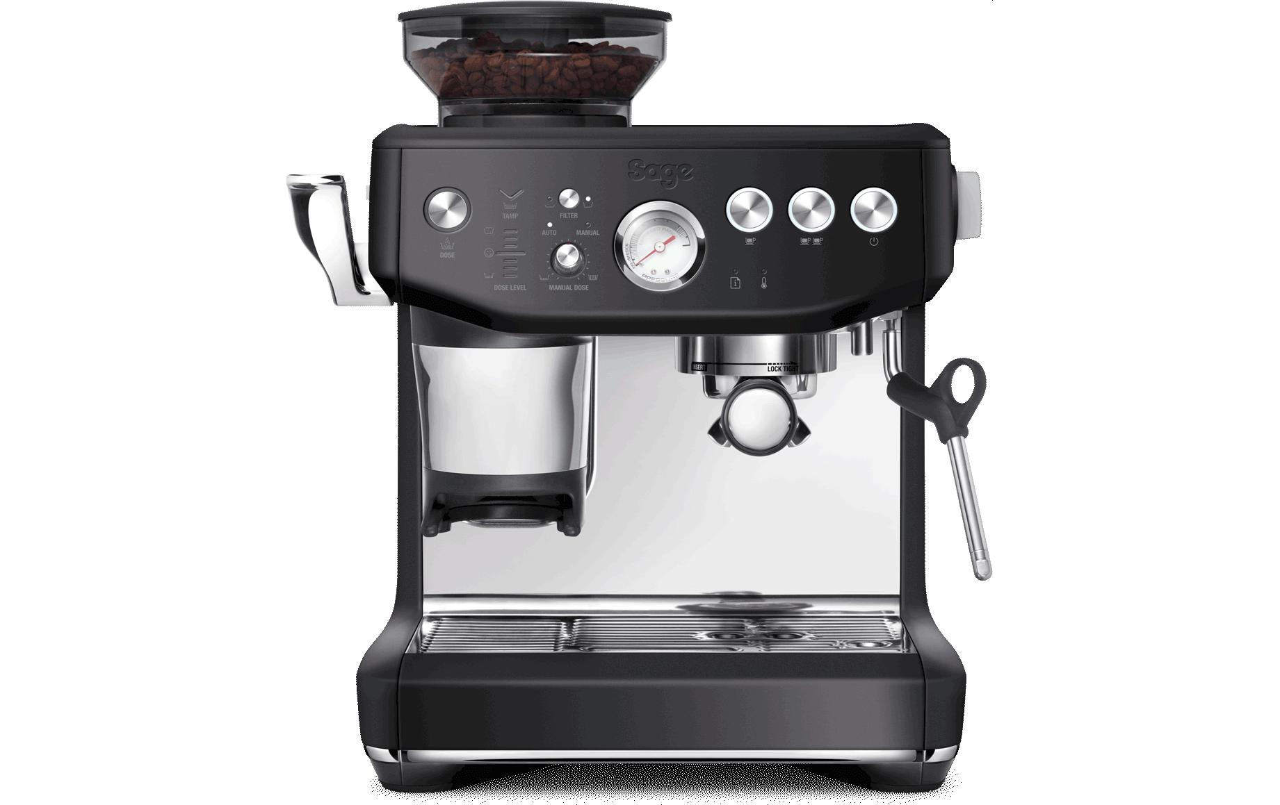 Siebträgermaschine Barista Express Impress Schwarz<br>Kompakte und vielseitige Espressomaschine für Kaffee in Barista-Qualität