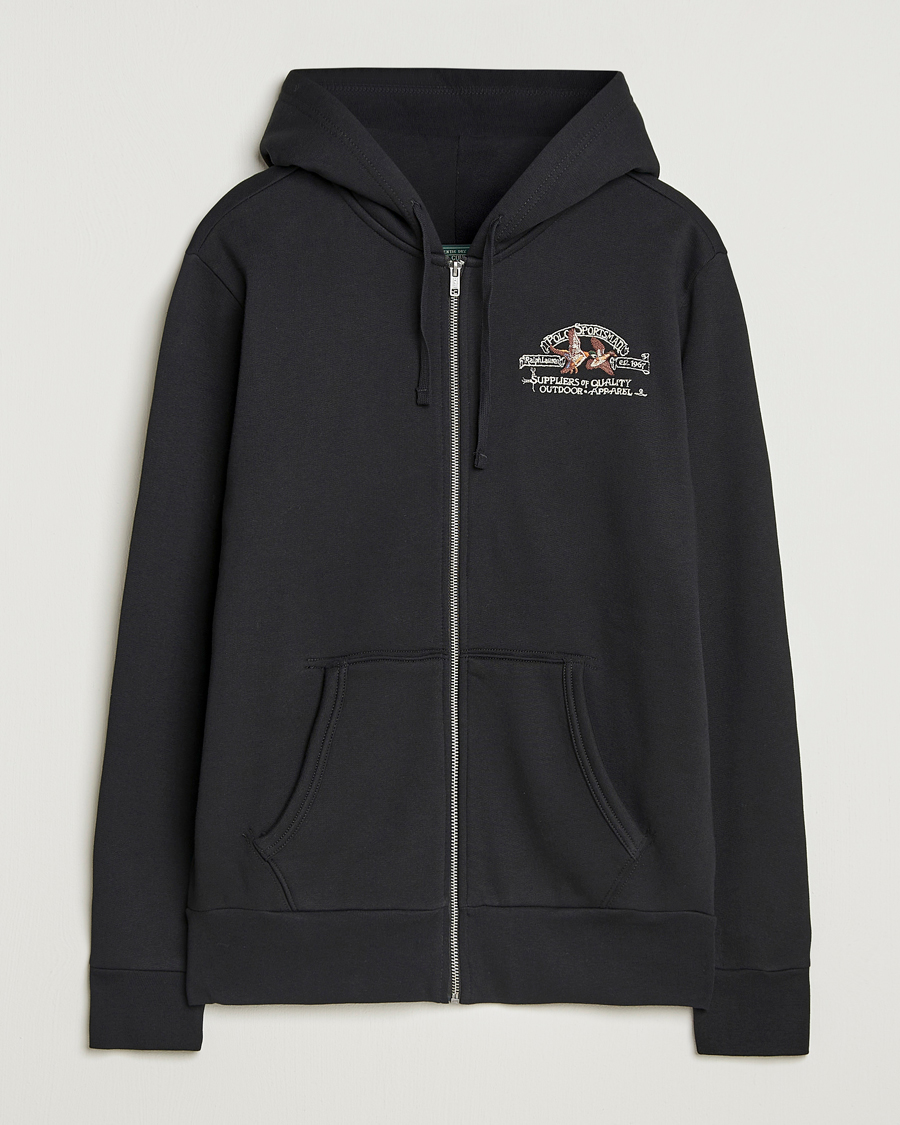 Polo Ralph Lauren Back Print Full-zip Polo Black