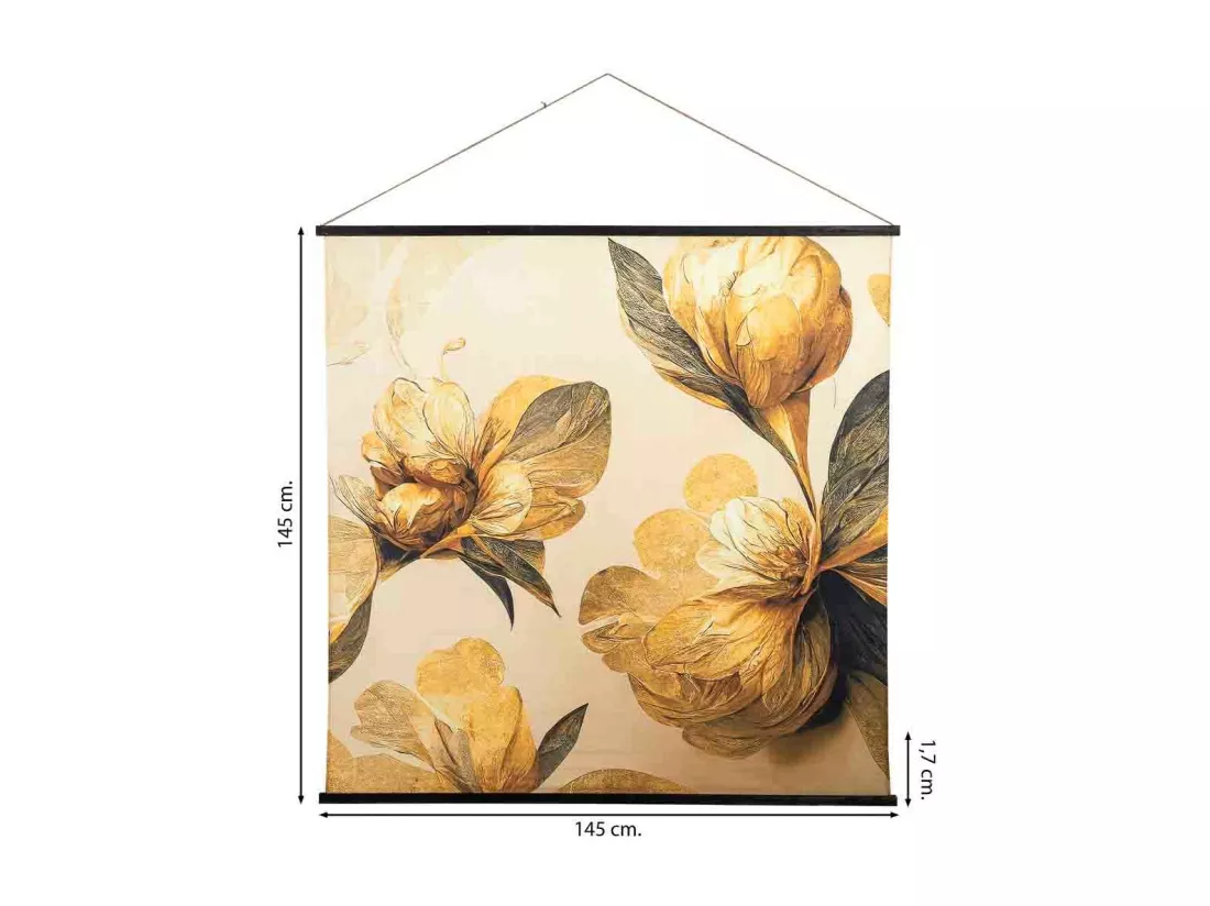 Toile imprimée en parchemin