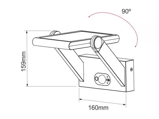 PROA Spot à énergie solaire noir 4000K Luminaire extérieur Beneito Faure