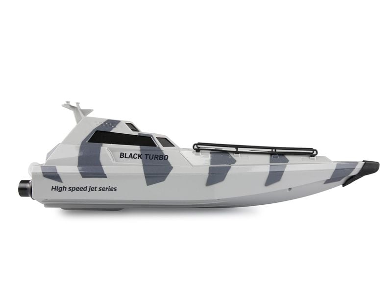 Amewi Militärboot Black Turbo Weiss, 420 mm, RTR Ferngesteuertes Boot mit Jetantrieb