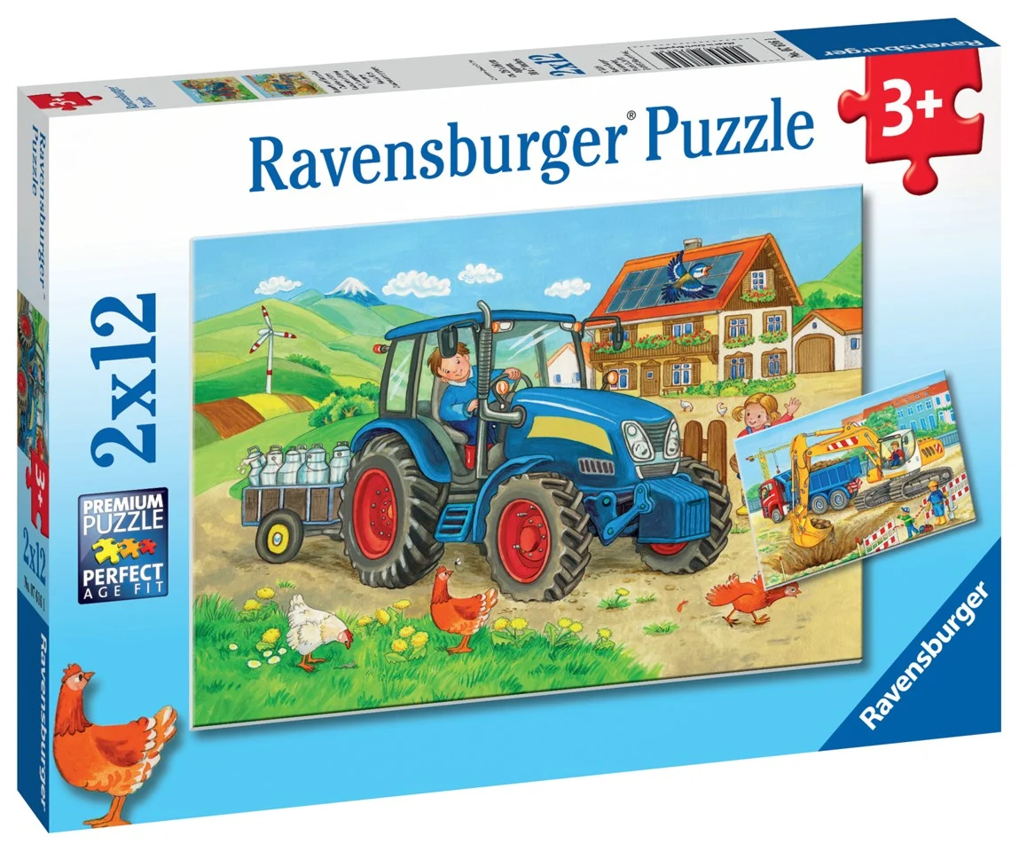 Ravensburger - Hard At Work 2x12p
