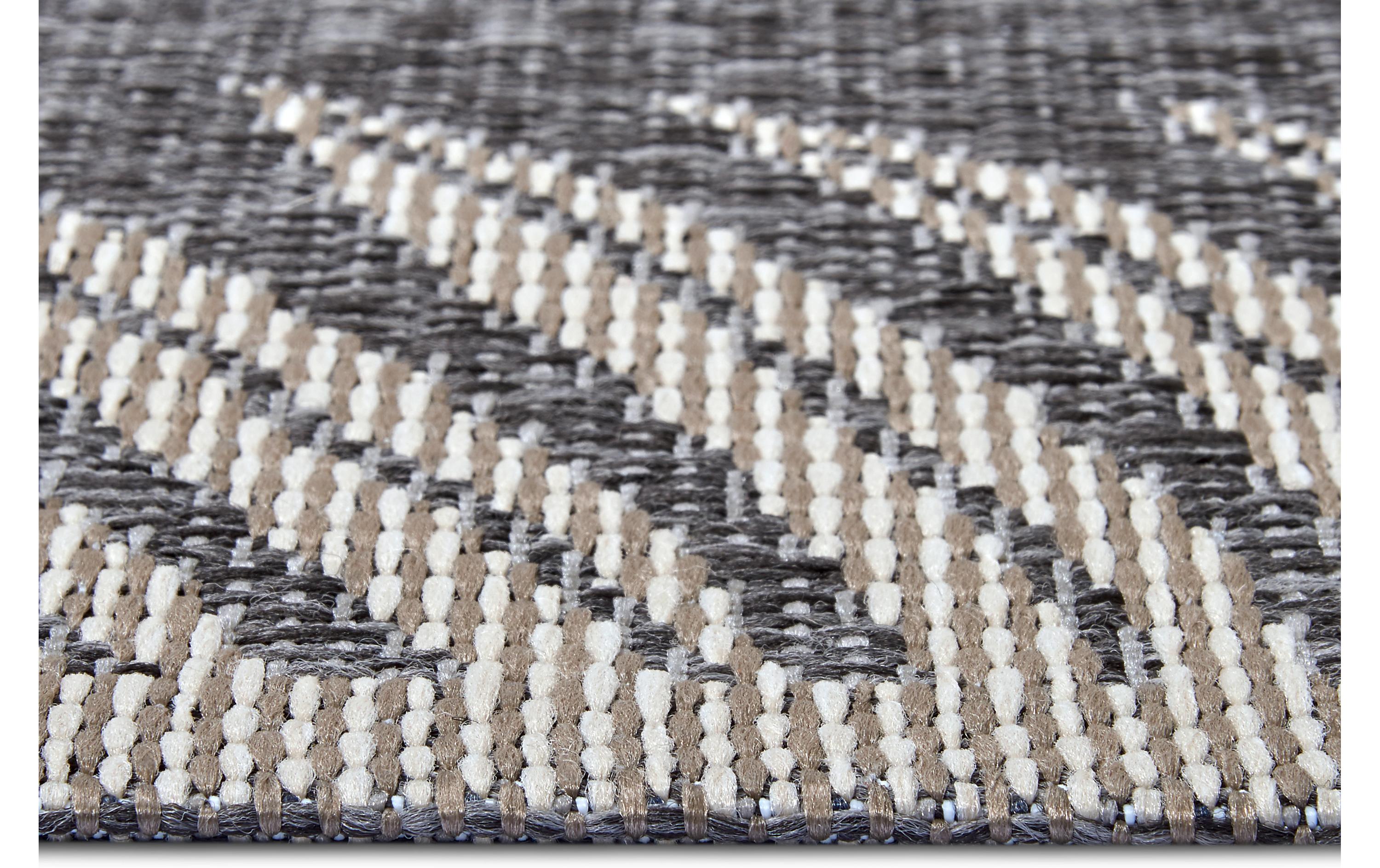 Teppich Paru 155 cm x 235 cm, Beige/GrauIn- & Outdoor Teppich