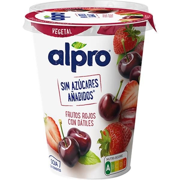 Alternativa Vegetal Ao Iogurte Soja Fr.Vermelhos Sem Açúcar