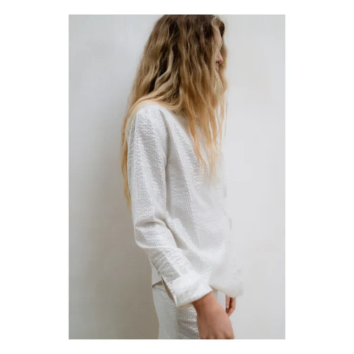 JoSephine Pantalon Mojito Rayures Métallisées | Argenté
