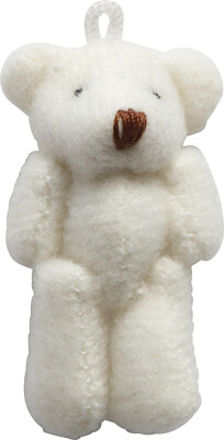 Mini Bamser Med Monteringsøje - 4X2,5 CM - 6 Stk