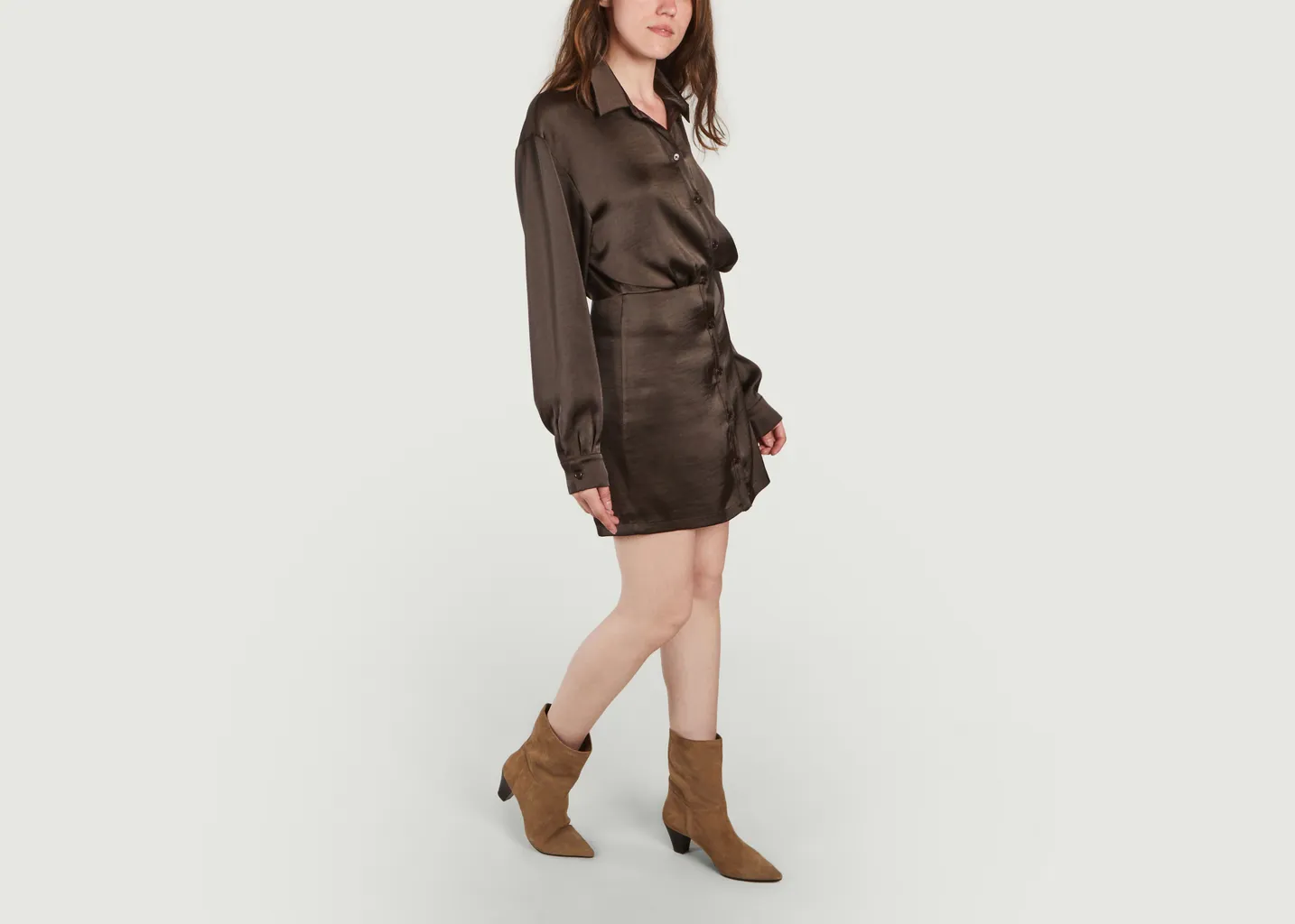 Robe-chemise unie Liza Samsoe Samsoe
