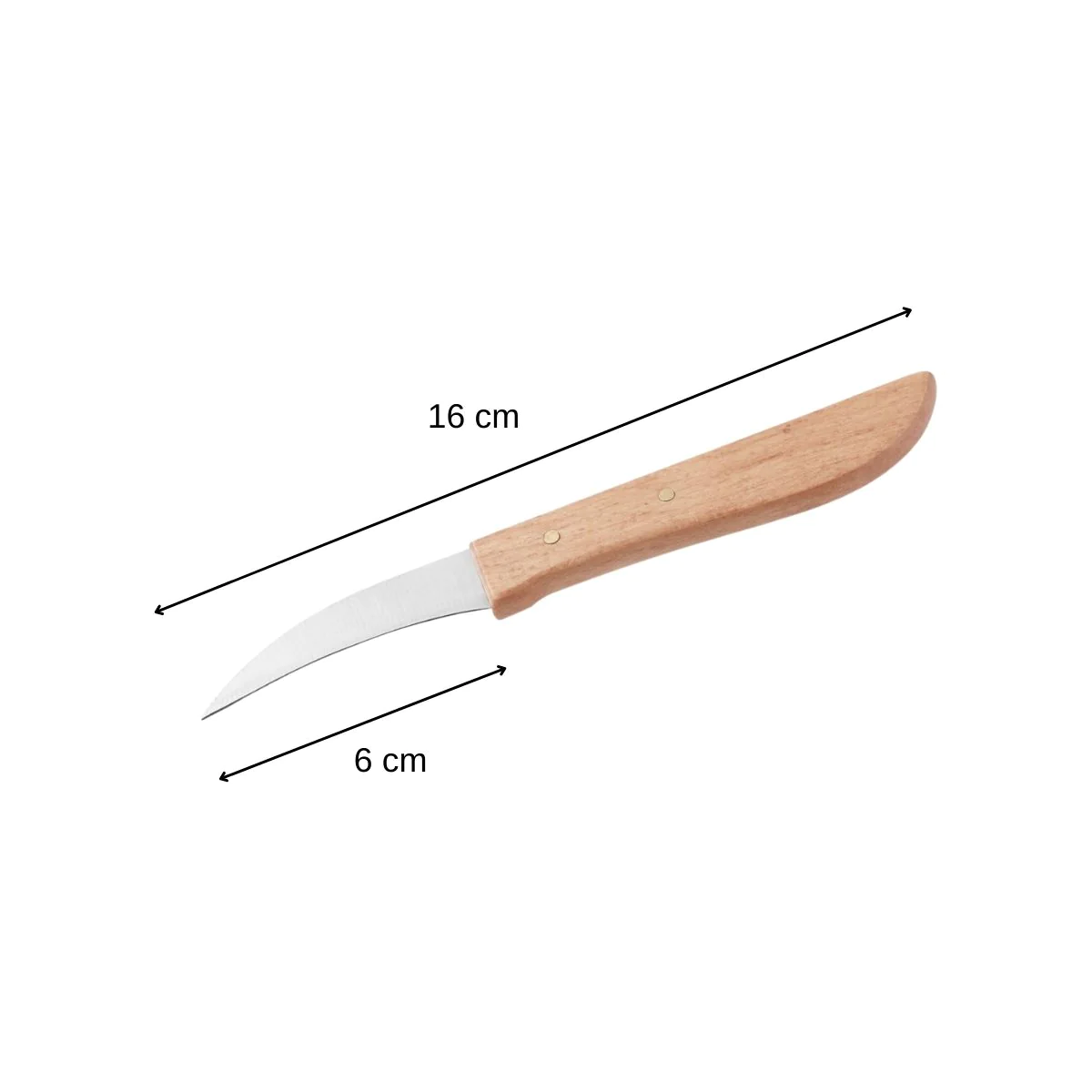 Couteau de cuisine éplucheur manche en bois