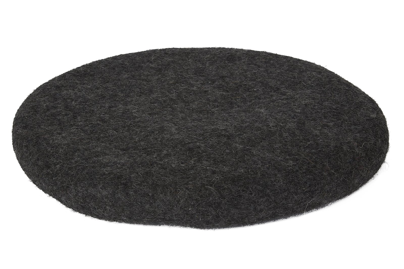 Dakota stolpute Sort i 100% ull. Ø35 cm