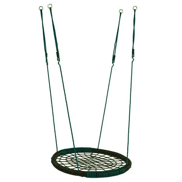 Axi balançoire nid d'oiseau enfant 100 cm | balançoire ronde vert pour le jardin