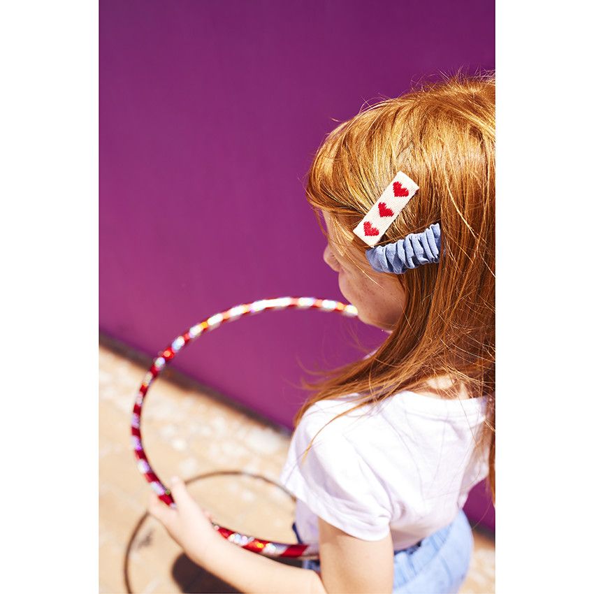 Lot de 3 barrettes pour fille - Blanc