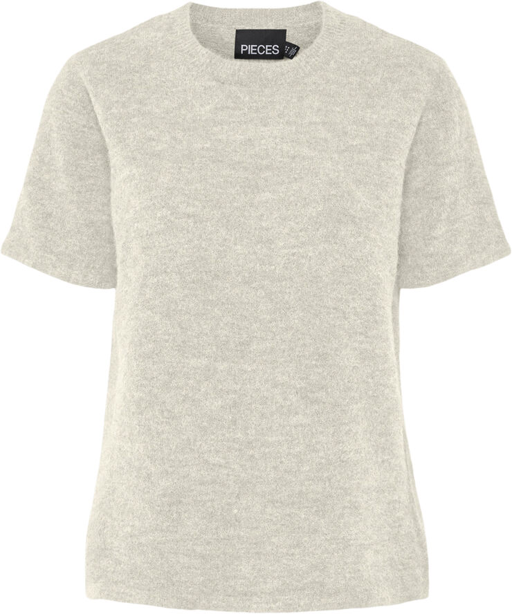 Pieces PCPIKO SS O-NECK KNIT BC Birch/melange
