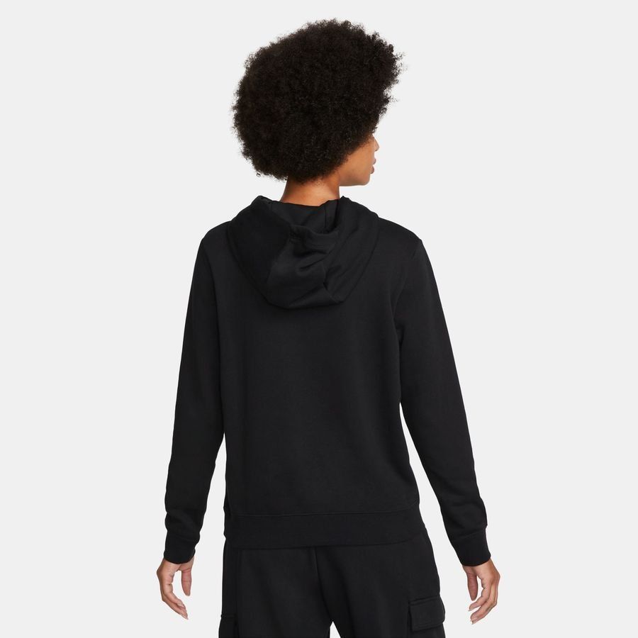 Nike Sweat à Capuche NSW Club Fleece - Noir/Blanc Femme