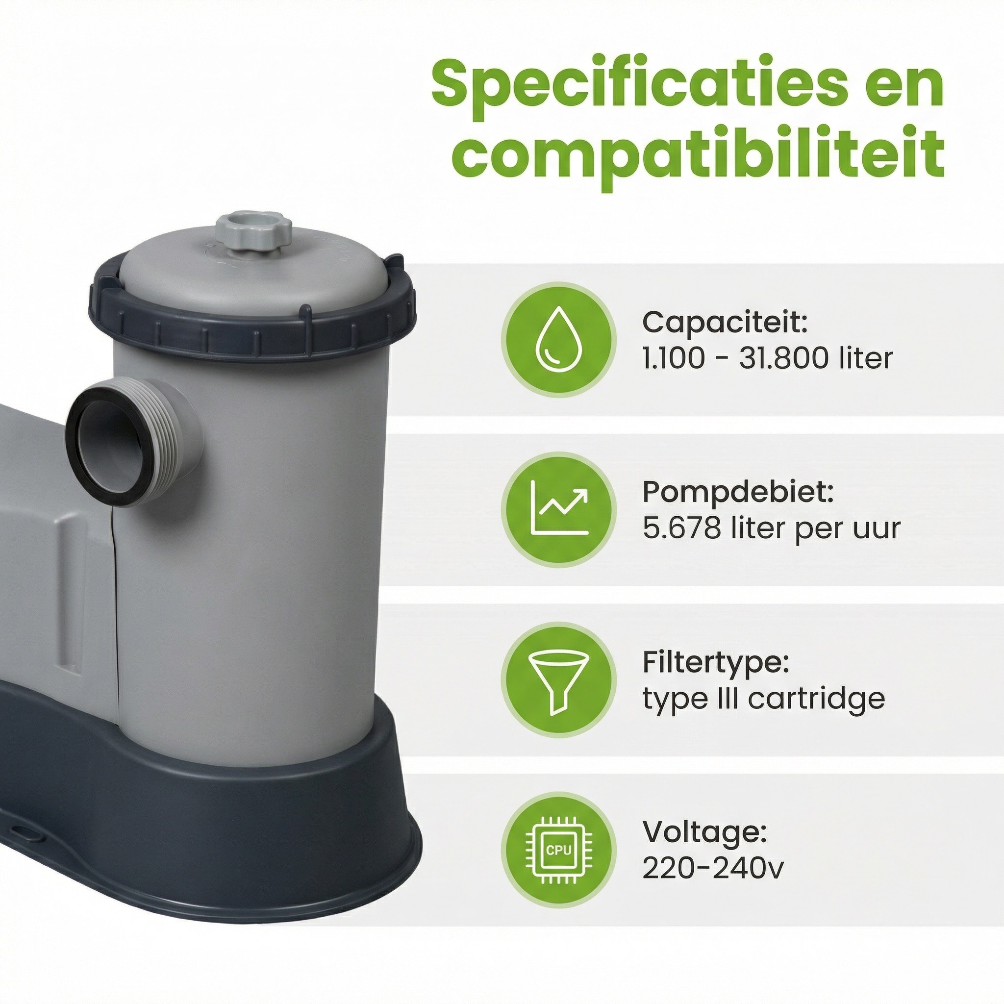 Bestway Flowclear 5678 l/u filterpomp