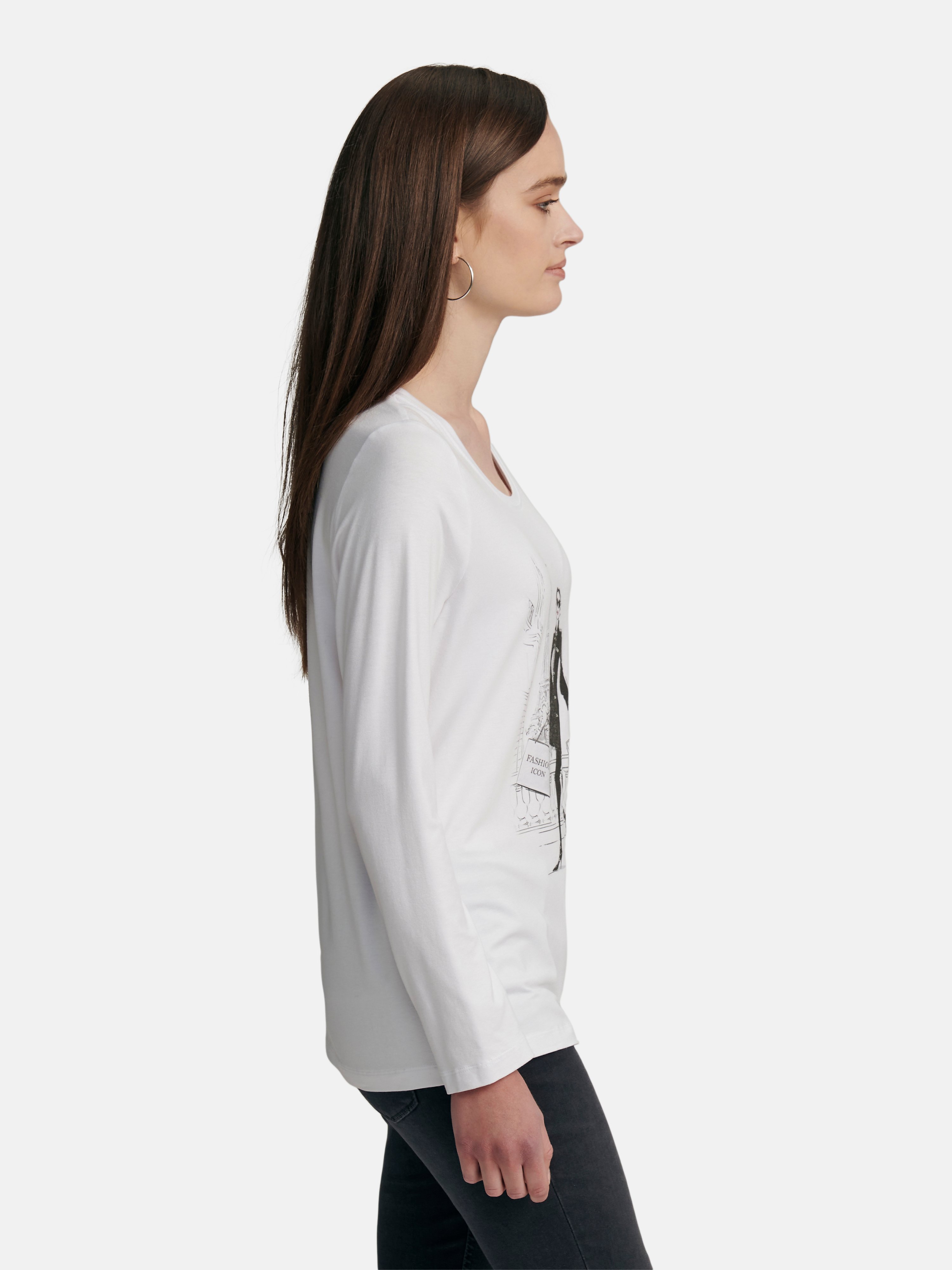 Shirt mit Rundhals-­Ausschnitt