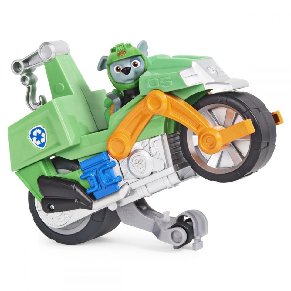 Paw Patrol - Moto Hvalpe Tema Køretøj - Rocky