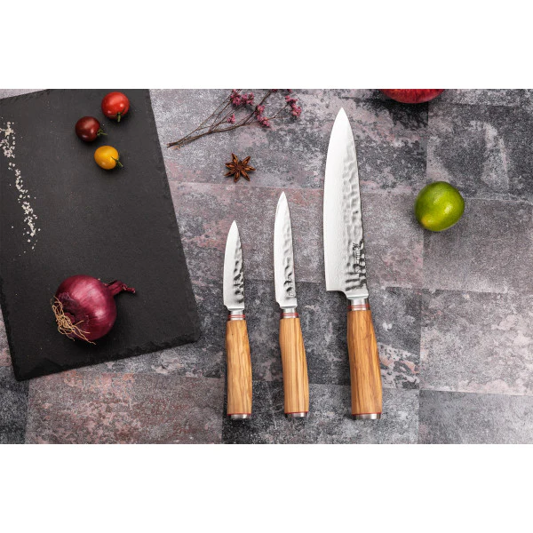 Coffret de chef 20 cm, Universel 12 cm, Office 9 cm Wusaki