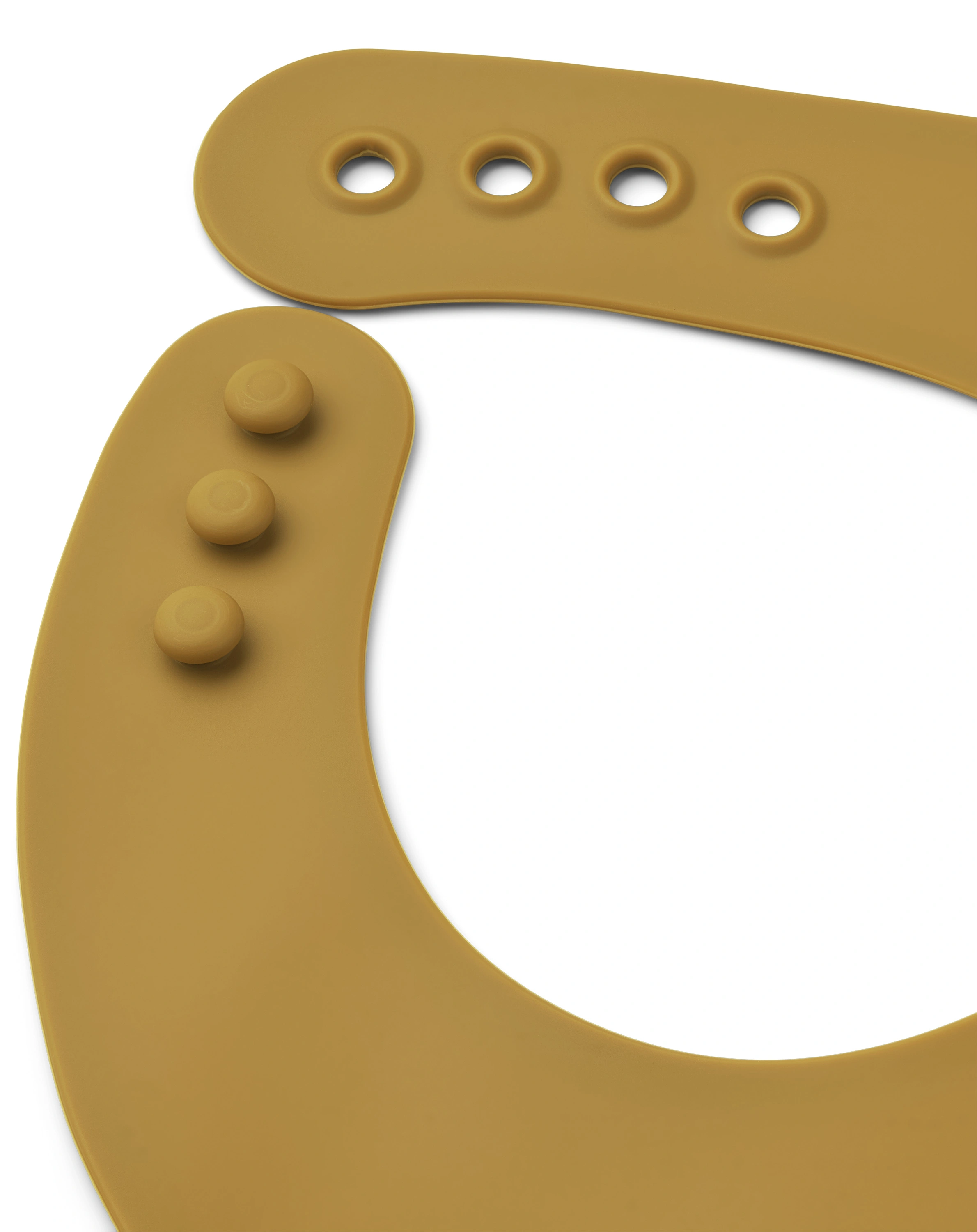 Silikon-Lätzchen EMBER mit Auffangschale 2-teilig in caramel