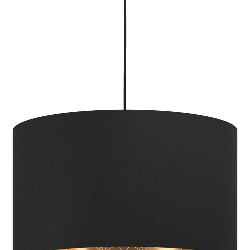 EGLOZaragozaHanglamp-E27-Ø38cm-Zwart/Goud
