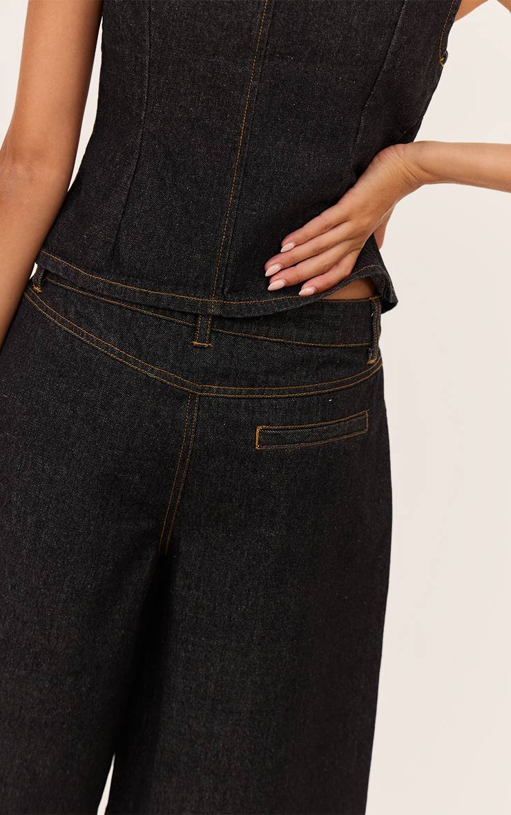 Raw Indigo Wash Jorts En Denim Longue Coupe