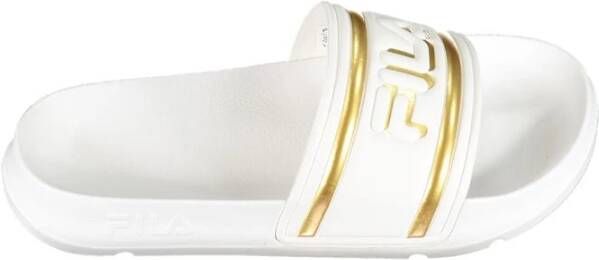 Fila n Flip- Flops Morro Bay Logo Slipper White Gold