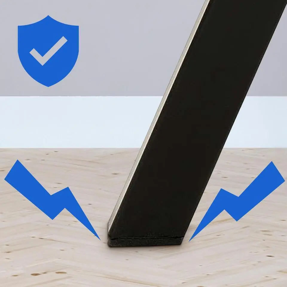 CLP Set van 2 Eetkamerstoel Lewes zwart Frame - Fluweel - zwart