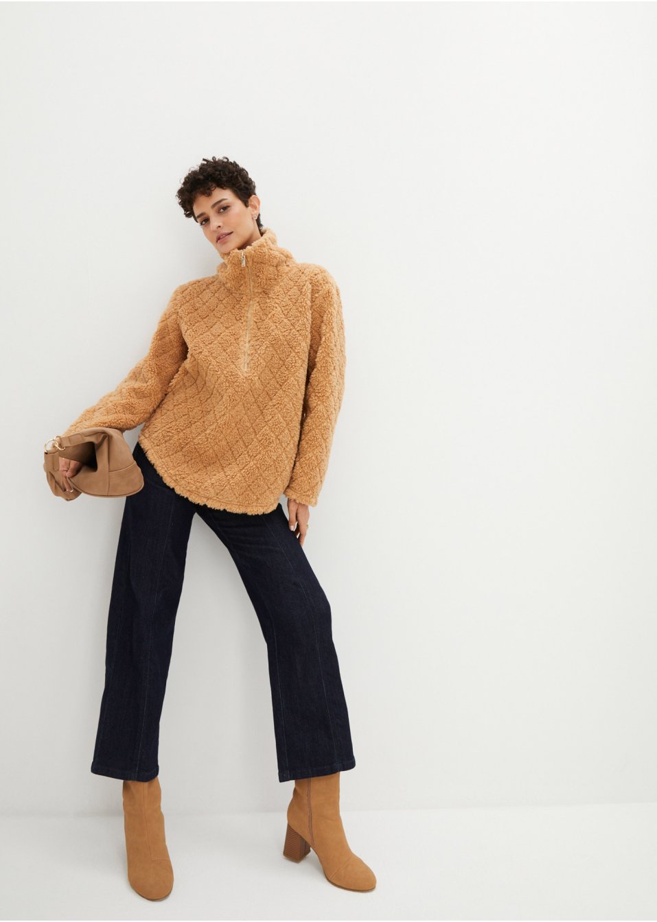Pull en maille peluche