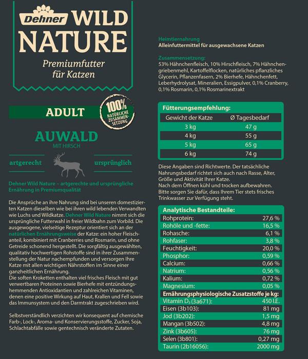 Dehner Wild Nature Trockenfutter für Katzen