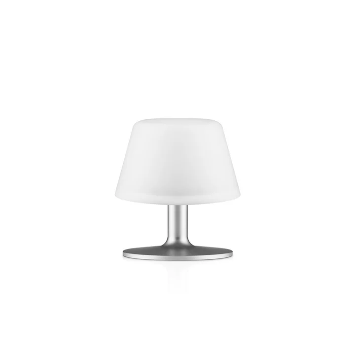 Eva Solo - SunLight Garten-Tischleuchte mit Glasschirm, Ø 13 x H 13,5 cm, weiss