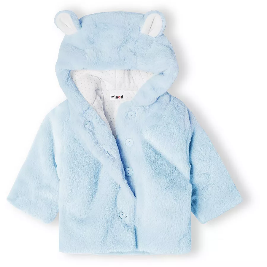 MINOTI Fellimitatjacke Blau