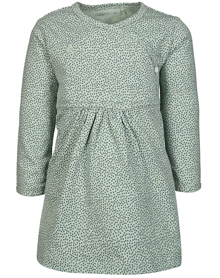 Langarm-Kleid MATTIE – AOP in mint