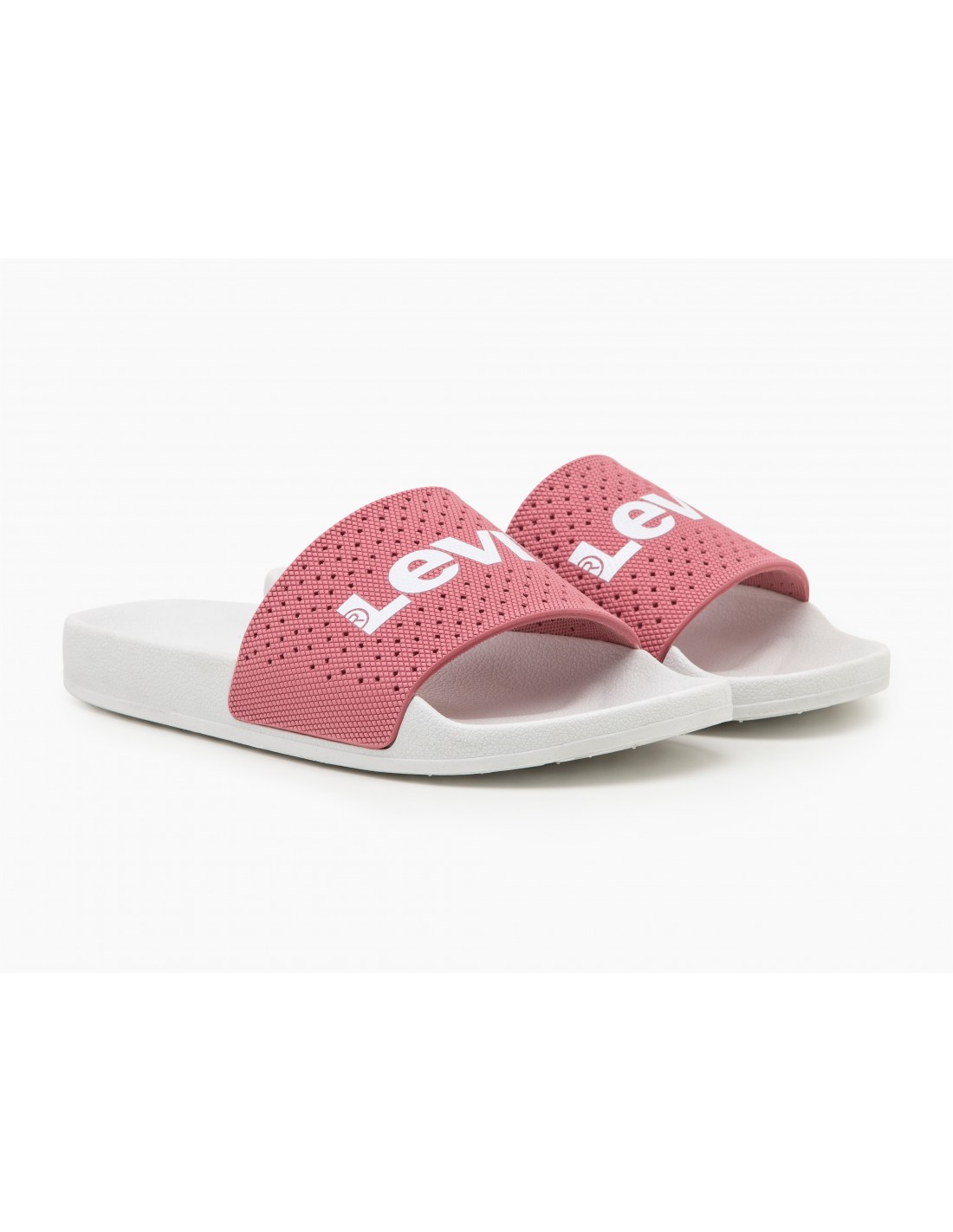 levi's Claquettes Femme June Perf s rose/blanc