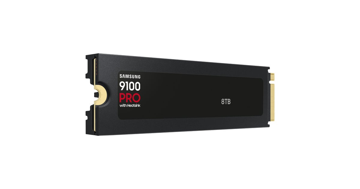 SAMSUNG9100 PRO Heatsink 8 TB SSD  (PCIe 5.0 x4, NVMe 2.0, M.2 2280)