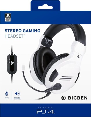 Bigben - PS4 Stereo Gaming Headset - Hvid