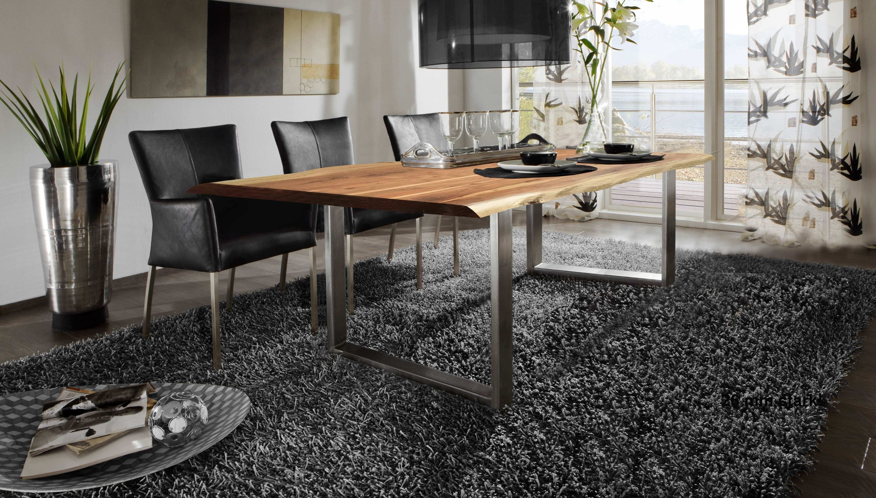 Tisch 140x80 Akazie antikfinish Esstisch Küchentisch Speisetisch Esszimmer