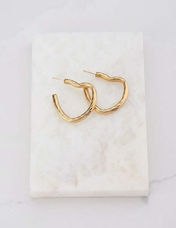 My Jewellery Vintage oorringen gerdaaid hart MJ11250