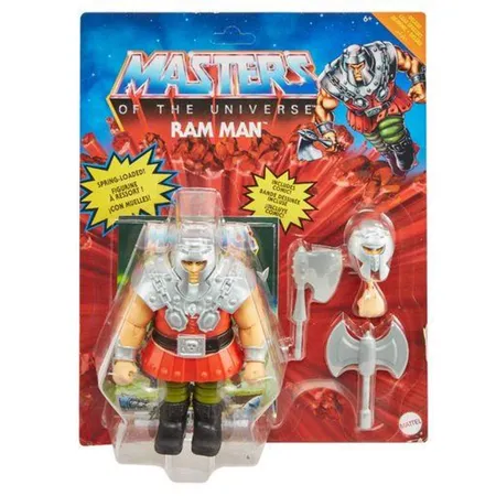 Mattel Masters of the Universe Origins - Deluxe Actionfigur Ram Man, 14 cm