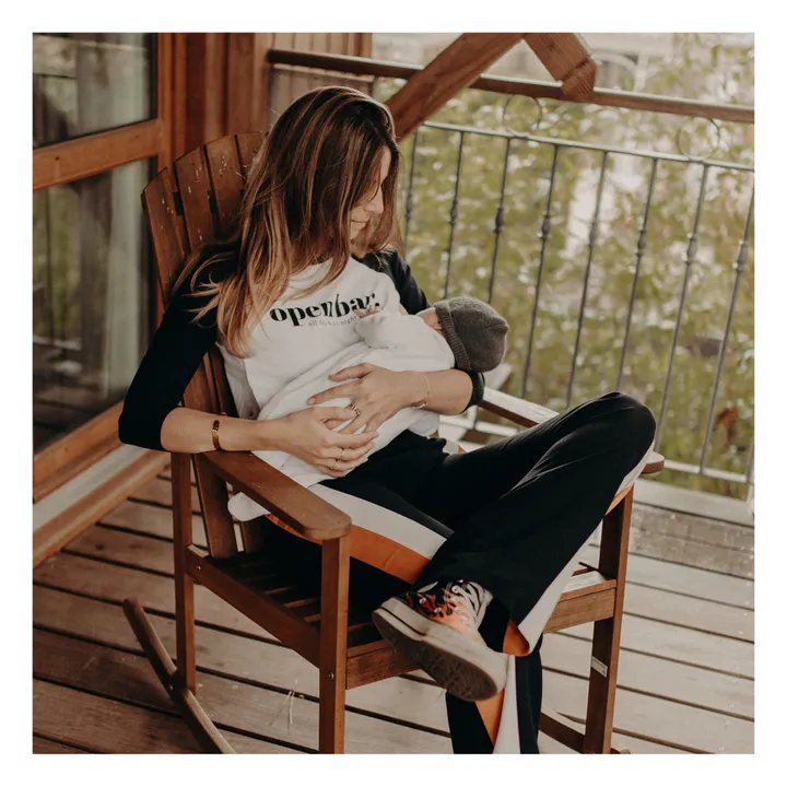 Tajinebanane T-Shirt d'allaitement Open bar | Blanc