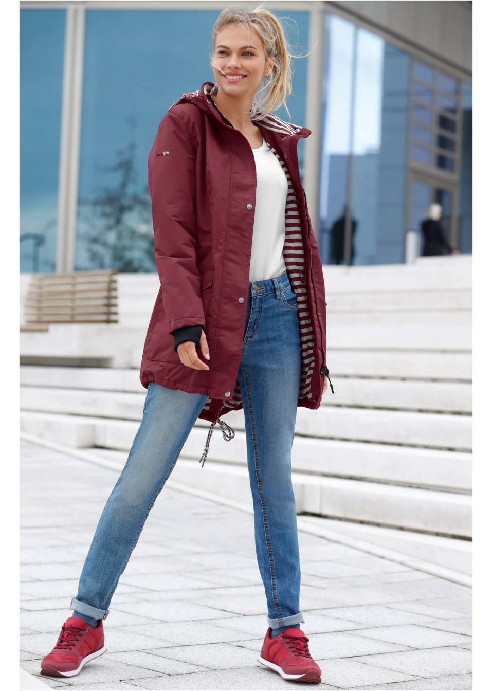 Veste fonctionnelle outdoor avec polyester recyclé