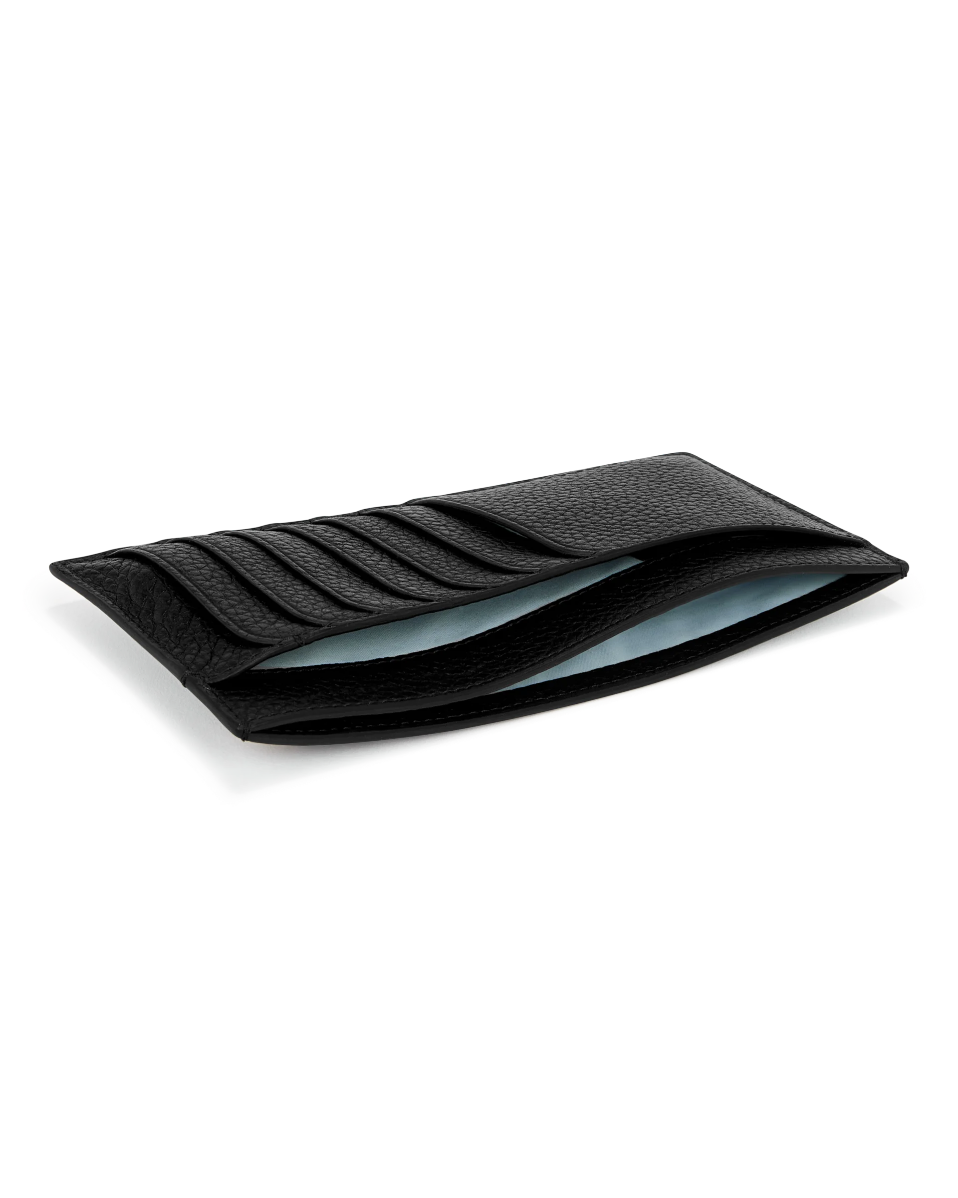 ECCO Wallet Kleine Leder-Geldbörse Schwarz 8,5X17,5X0,5 cm