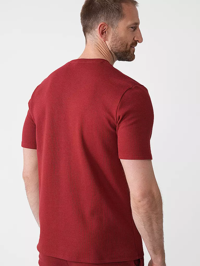 BOSS Loungewear T-Shirt dunkelrot