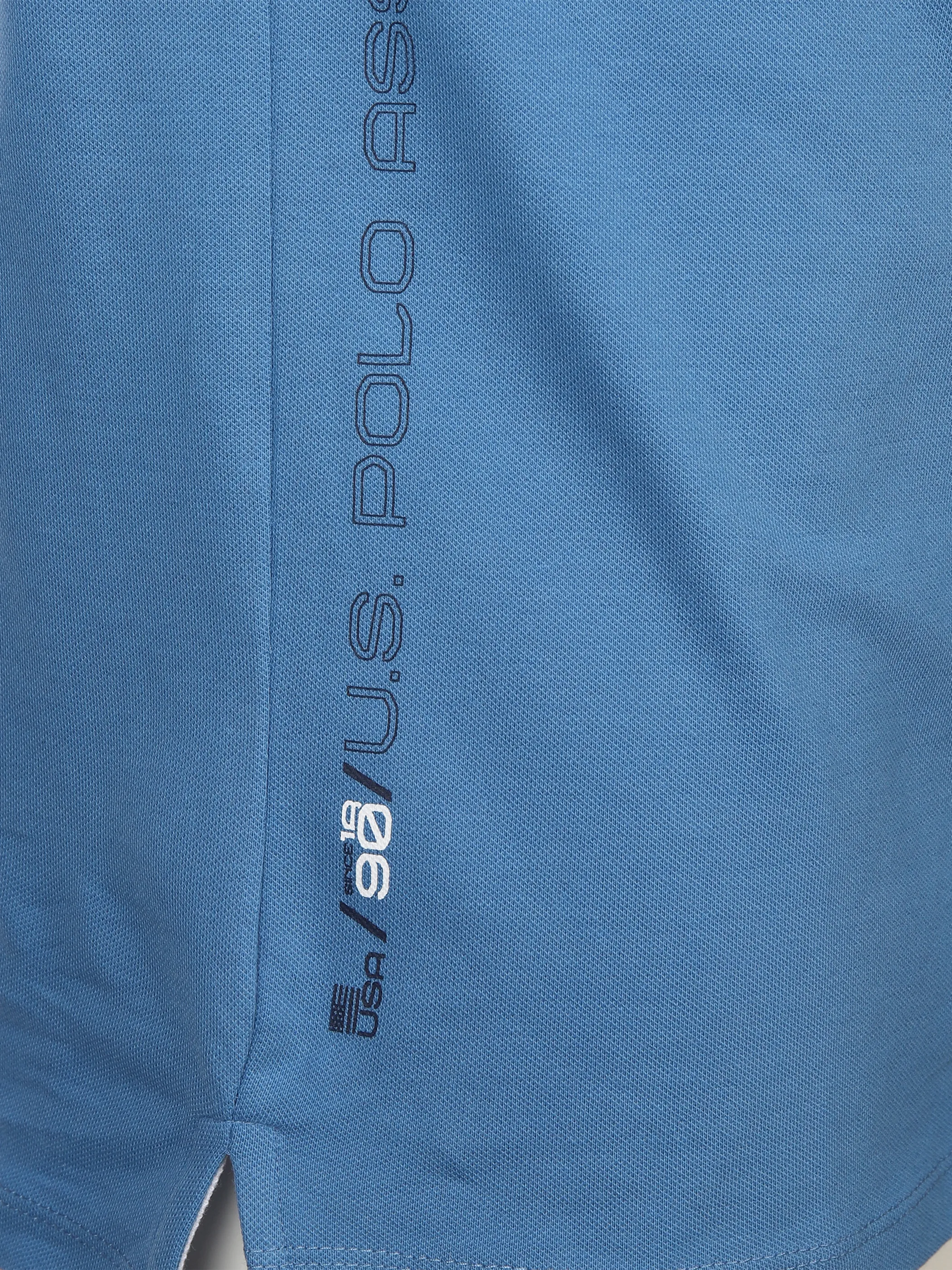 Herren Poloshirt mit Print