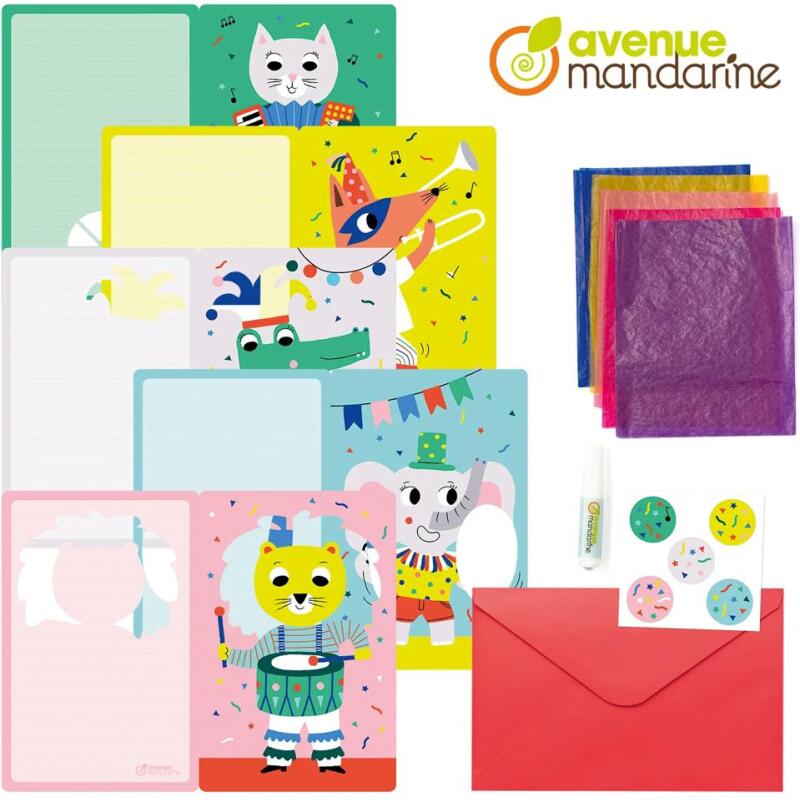 Boîte créative, Papier vitrail - Multicolore