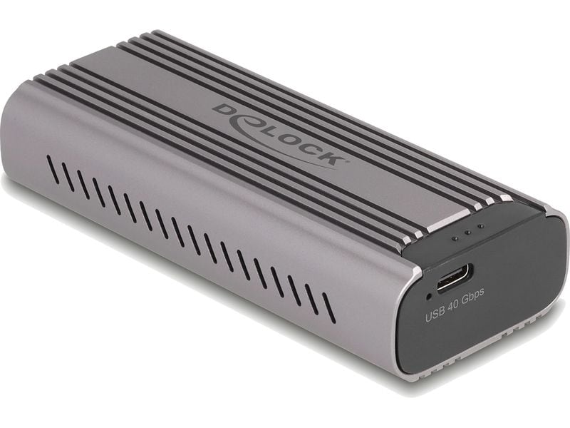 Delock Externes Gehäuse 1x M.2 NVMe PCIe SSD USB-C, 40 Gbps Delock USB Type-C 40 Gbps Gehäuse für 1 x M.2 NVMe PCIe SSD