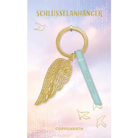 Coppenrath Verlag Schlüsselanhänger Schutz und Segen mit Flügelanhänger