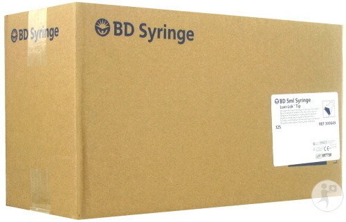 BD Plastipak Seringue Luer-Lock 5ml Pièces 125 (309649)