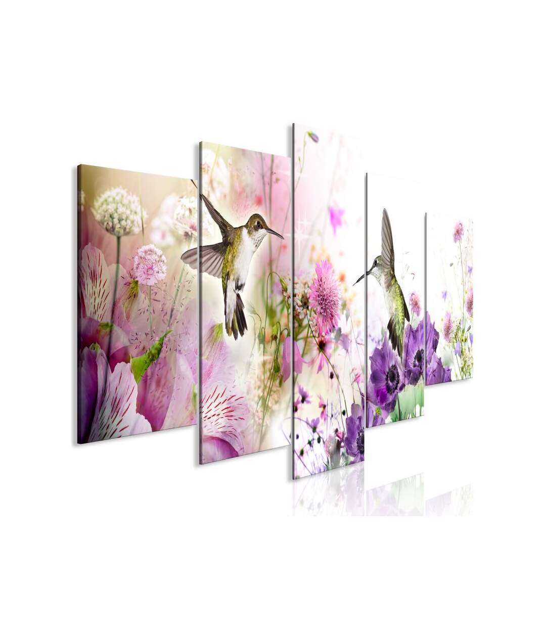 Paris Prix - Tableau Imprimé colourful Nature 5 Panneaux Wide 100x225cm