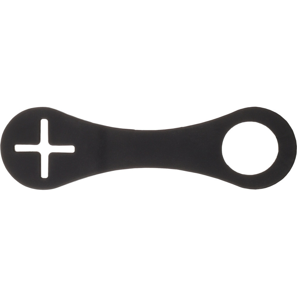 Support pour sacs à déjections noir en silicone 14 cm pour chien