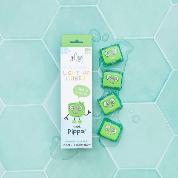 Glo Pals Cubes Light Up Pippa Green 4-Pack